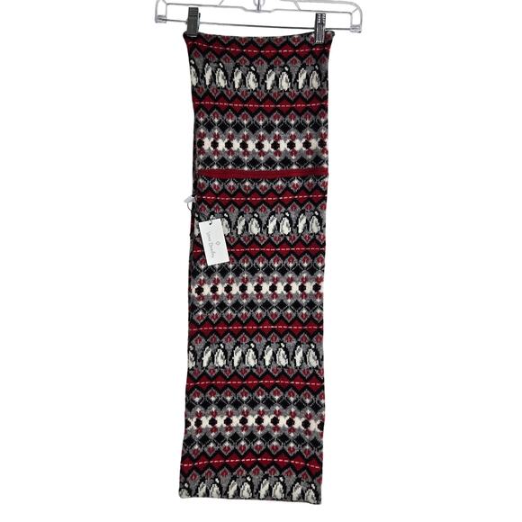 NWT VERA BRADLEY COZY COWL INFINITY SCARF PLAYFUL PENGUINS RED Neck Warmer #818 - Picture 1 of 7